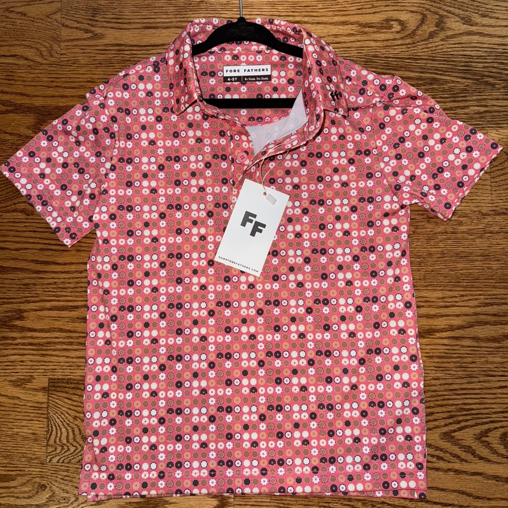 Fore Fathers Donuts with Dad Polo shirt